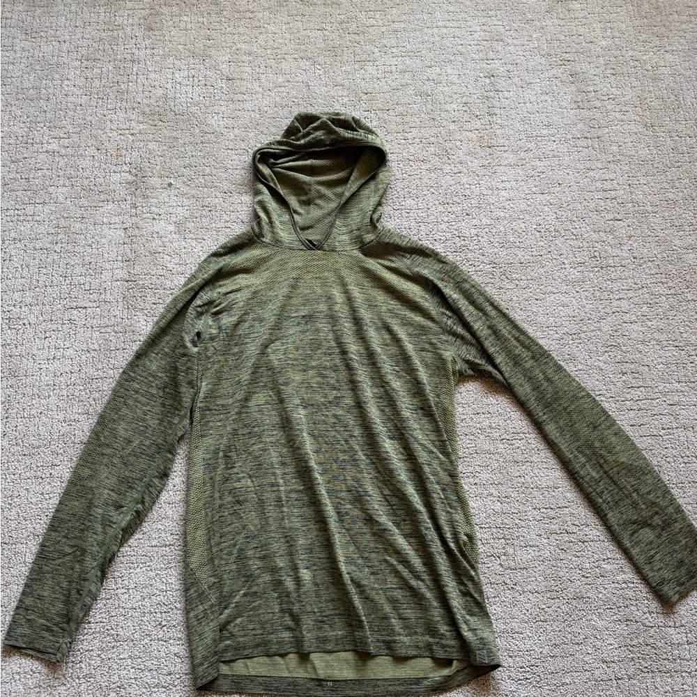 Zyia Men's Green Hooded Shirt